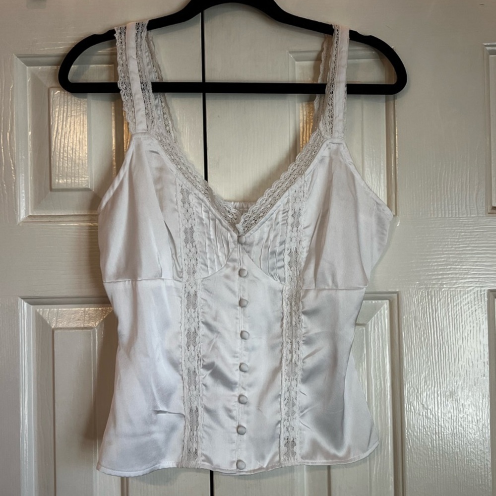 Urban Outfitters Satin Lace Top